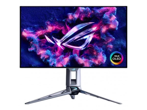 Monitor Asus 67,3 cm (26,5") PG27AQWP-W 2560x1440 Gaming 540Hz OLED 0,02ms 2xHDMI DisplayPort 2xUSB3.2 Pivot  DCI-P3-99,5% FreeSync Premium PRO G-Sync Compatible HDR500 ROG Swift