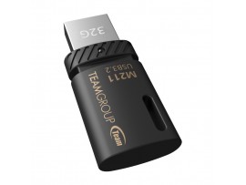 Spominski ključek 32GB USB 3.2/USB-C Teamgroup M211 100MB/s plastičen brez pokrovčka črn (TM211332GB01)
