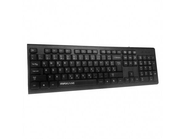 Tipkovnica USB Maxline E-KB924 US international | Slovenski nabor znakov črna (E-KB924)