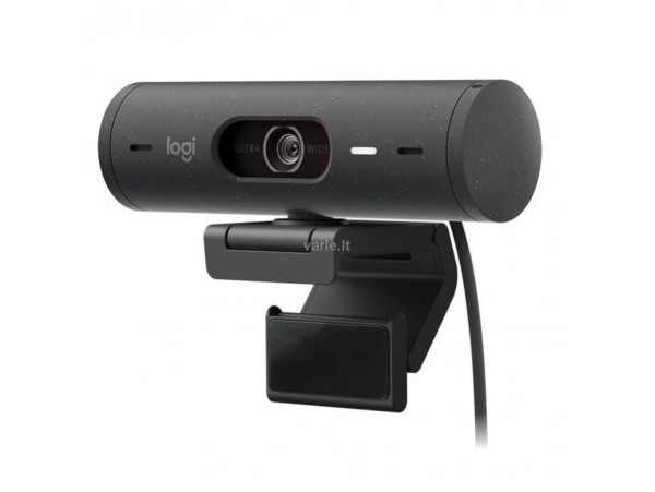 Spletna kamera Logitech BRIO 500 4MP FHD 30FPS 90° USB-C grafitna Autofokus 4xdigitalni zoom dvojni mikrofon pokrov za lečo (960-001422)