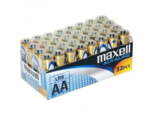 Baterijski vložek Alkalni 1,5V AA/LR6 32 kosov MAXELL (790261)