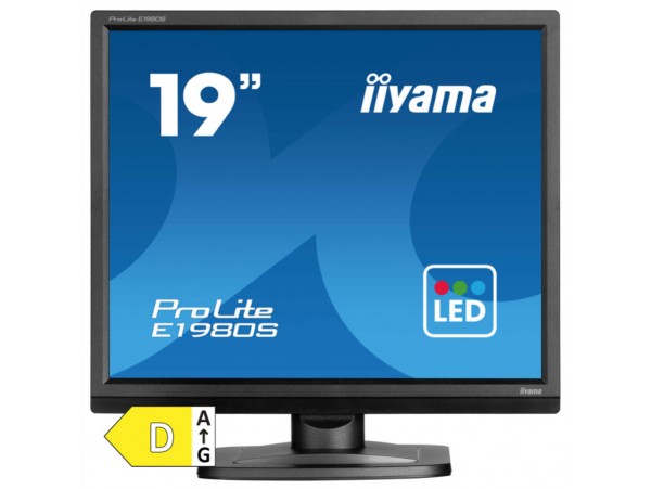 Monitor Iiyama 48,3 cm (19,0") E1980S-B1 1280x1024 75Hz TN 3ms HDMI DisplayPort Zvočniki  sRGB99% ProLite
