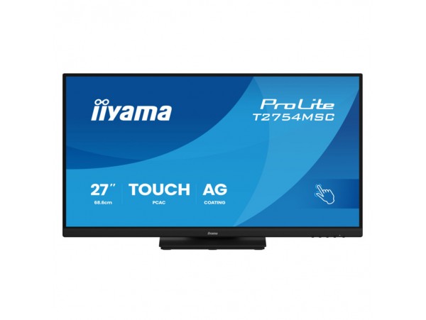 Monitor Iiyama 68,6 cm (27,0") T2754MSC-B2AG 1920x1080 75Hz IPS 4ms VGA HDMI 2xUSB3.2 Pivot Zvočniki 2x2W  3H DCI-P3-80% ProLite touch