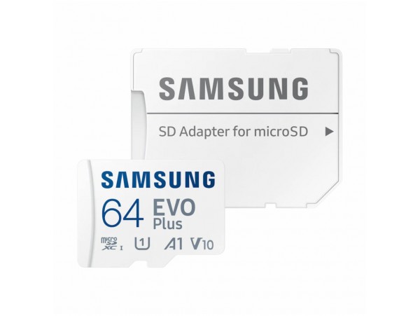 Spominska kartica microSDXC 64GB Samsung Evo Plus 160MB/s/U3 V30 UHS-I A2 +adapter (MB-MC64SA/EU)