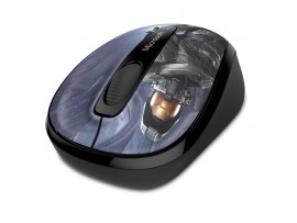 Miš Microsoft brezžična Mobile 3500 - Halo Edition optična črna