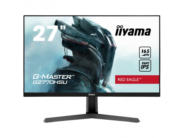 Monitor Iiyama 68,6 cm (27,0") G2770HSU-B1 1920x1080 Gaming 165Hz IPS 0,8ms HDMI DisplayPort 2xUSB2.0 Zvočniki  FreeSync Premium 2xUSB2.0 G-master RedEagle