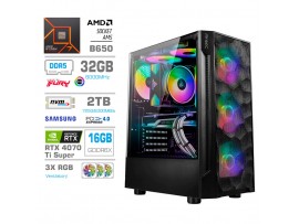Računalnik MEGA TWR S7 R7-7700/RTX5070/32GB-DDR5/2TB-4.0/750W/Brez OS RGB