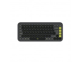 Tipkovnica brezžična + Bluetooth Logitech Pop Icon Keys US international | SLO gravura grafitna (920-013071)