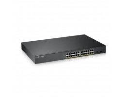 STIKALO 24-PORT 2xSFP ZyXEL 100/1000 PoE Managed Rackmount (GS190024HPV2-EU0101F)