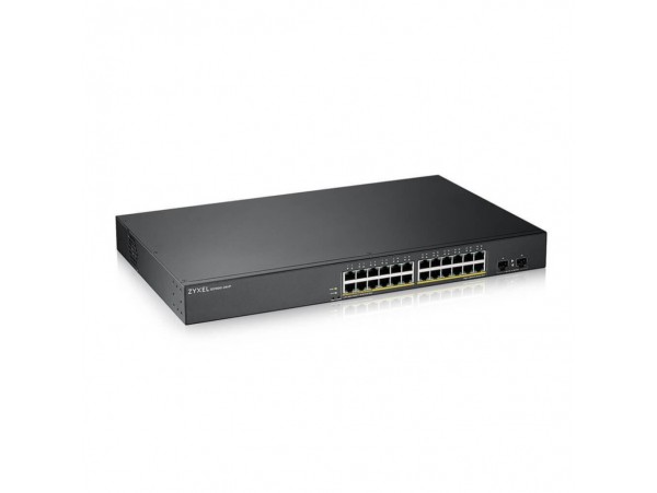 STIKALO 24-PORT 2xSFP ZyXEL 100/1000 PoE Managed Rackmount (GS190024HPV2-EU0101F)