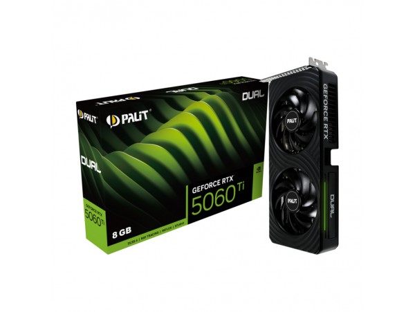 Grafična kartica nVidia RTX5060Ti Palit Dual - 8GB GDDR7 (NE7506T019P1-GB2062D)