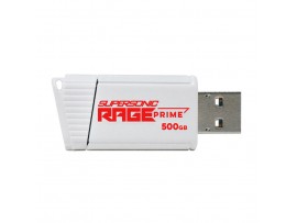 Spominski ključek 500GB USB 3.2 Patriot Supersonic Rage 600MB/s plastičen izvlečni bel (PEF500GRPMW32U)