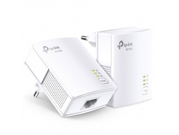 HPAV Powerline 1xLAN RJ45 220V TP-Link 1000Mbit/s (1+1) (TL-PA7017 KIT)