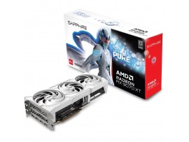 Grafična kartica AMD RX9070 XT Sapphire PURE bela - 16GB GDDR6  | 2xDisplayport 2.1 2xHDMI 2.1 (11348-02-20G)