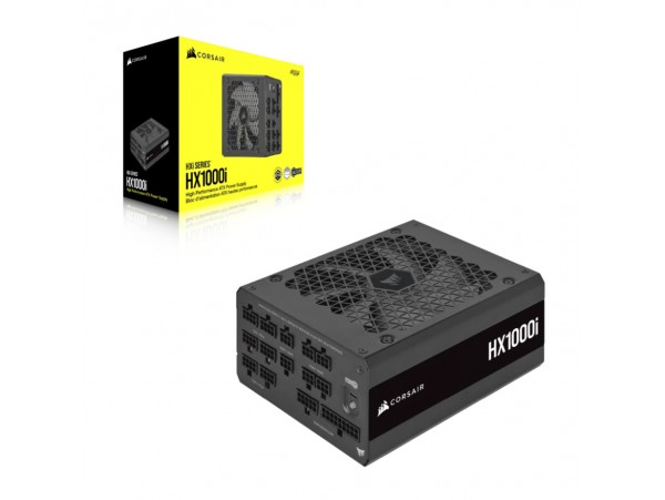 Napajalnik - 1000W Corsair HX1000i 80Plus Platinum 92% ATX 3.0 Modular 140mm črna (CP-9020259-EU)