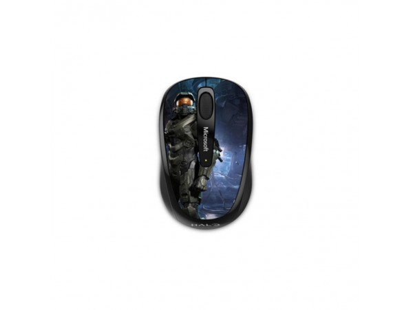 Miš Microsoft brezžična Mobile 3500 - Halo Edition optična črna