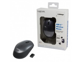 Miš  LogiLink brezžična USB-C priklop (ID0160) EOLS-P