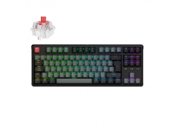 Tipkovnica USB-C/A Keychron C3 Pro mehanska UK | črna RGB (C3PX-H1-UK)