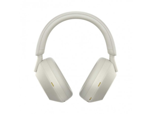 Slušalke brezžične naglavne Bluetooth stereo SONY WH-1000XM5 z mikrofonom - srebrne