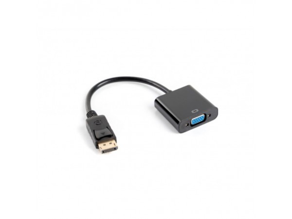 Adapter DisplayPort 1.1 (m) => VGA (ž) Lanberg - 20cm (AD-0002-BK)