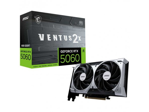 Grafična kartica nVidia RTX5060 MSI Ventus 2X OC - 8GB GDDR7 (V537-002R)