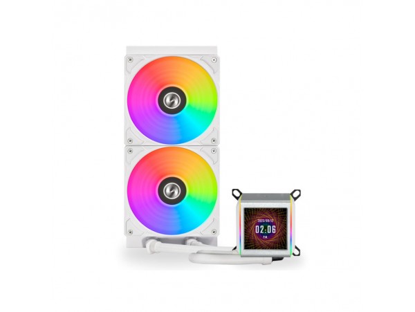 Vodno hlajenje Lian-Li GALAHAD II LCD 280 - 280mm ARGB bela (GA2ALCD28W)