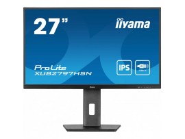 Monitor Iiyama 68,6 cm (27,0") XUB2797HSN-B2 1920x1080 100Hz IPS 1ms HDMI DisplayPort USB-C 65W DP-Out 3xUSB3.2 USB-C-Out Pivot Zvočniki  sRGB99% RJ45 ProLite