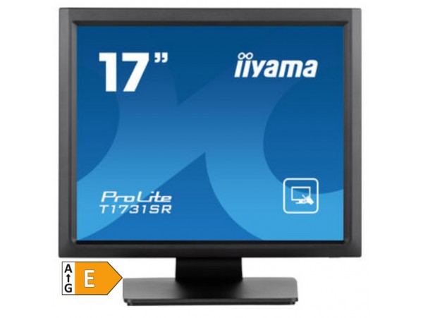Monitor touch Iiyama 43,2 cm (17,0") T1731SR-B1S 1280x1024 POS TN 5ms VGA HDMI DisplayPort USB HAS Touch Zvočniki  ProLite interaktivni monitor