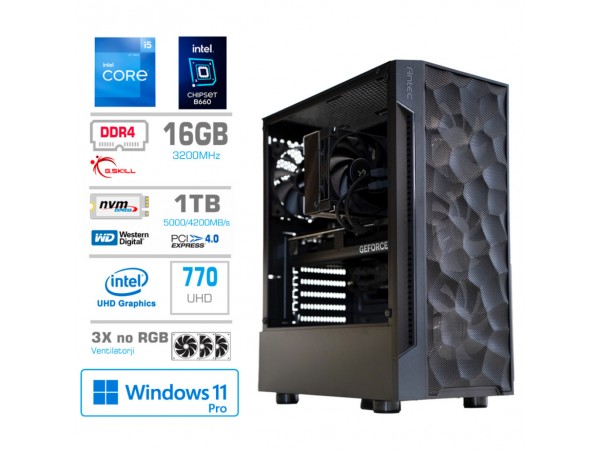 Računalnik MEGA TWR S7 i5-12600K/Intel 770/16GB/1TB/750W/Win11Pro RGB
