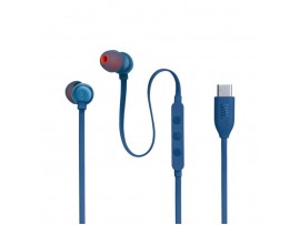 Slušalke žične JBL ušesne z mikrofonom USB-C TUNE 310C modre (JBLT310CBLU)