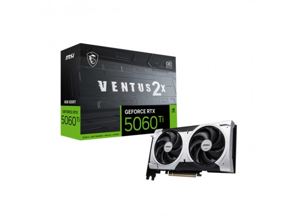 Grafična kartica nVidia RTX5060Ti MSI Ventus 2X OC - 8GB GDDR7 (V536-001R)