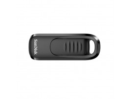 Spominski ključek 128GB USB 3.2 Sandisk Ultra Slider 400MB/s plastičen drsni črn (SDCZ480-128G-G46)