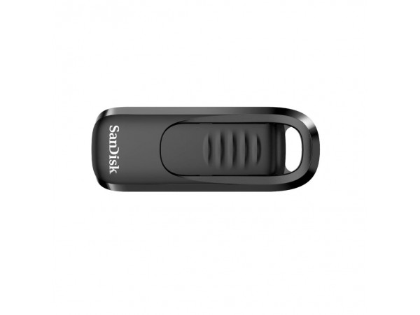 Spominski ključek 128GB USB 3.2 Sandisk Ultra Slider 400MB/s plastičen drsni črn (SDCZ480-128G-G46)