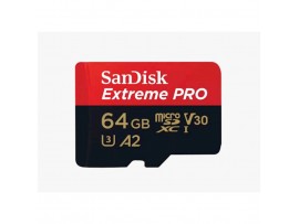 Spominska kartica SDXC 64GB Sandisk Extreme Pro Extreme 200MB/s/200MB/s U3 V30 UHS-I A2 +adapter (SDSQXCU-064G-GN6MA)