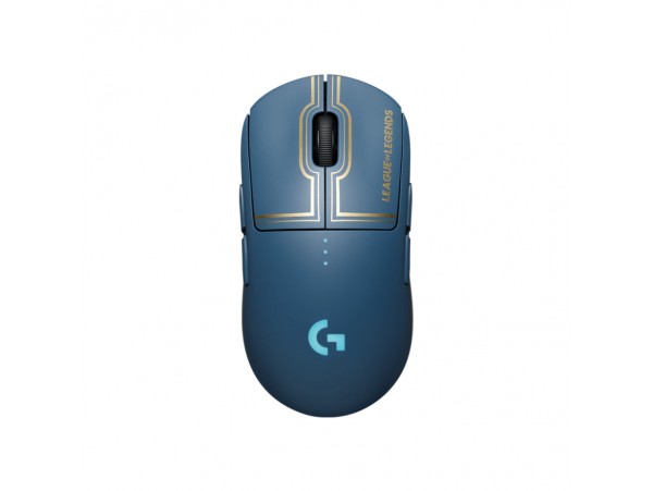 Miš Logitech brezžična optična gaming G PRO LOL Wave 2 modra (za levičarje in desničarje) LightSpeed senzor (910-006451)