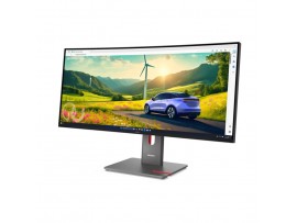 Monitor Lenovo 86,4 cm (34,0") P34WD-40 3440x1440 Curved 120Hz IPS 4ms HDMI DisplayPort DP Via USB-C USB-C 140W DP-Out  5xUSB3.2 2xUCB-C-Out HAS  DCI-P3-98% RJ45 KVM ThinkVision