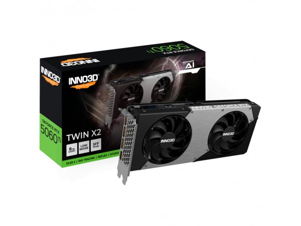 Grafična kartica nVidia RTX5060Ti Inno3D Twin X2 - 8GB GDDR7 (N506T2-08D7-193075N)