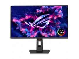 Monitor Asus 67,3 cm (26,5") XG27AQDNG 2560x1440 Gaming 360Hz OLED 0,03ms 2xHDMI DisplayPort 2xUSB3.2 Pivot  DCI-P3-99% FreeSync Premium G-Sync Compatible HDR400 ROG Strix