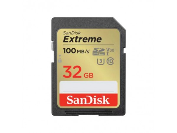 Spominska kartica SDHC 32GB Sandisk Etreme /100MB/ U3 V30 UHS-I (SDSDXVT-032G-GNCIN)