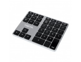 Tipkovnica LogiLink numerična brezžična Bluetooth aluminij - space grey (ID0187)