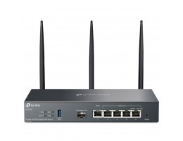 Usmerjevalnik brezžični TP-Link gigabit WiFi6 802.11ax AX3000 2402Mbit/s 4xLAN+WAN+SFP 3x antena (ER706W)