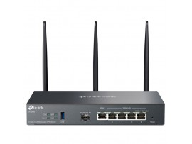 Usmerjevalnik brezžični TP-Link gigabit WiFi6 802.11ax AX3000 2402Mbit/s 4xLAN+WAN+SFP 3x antena (ER706W)