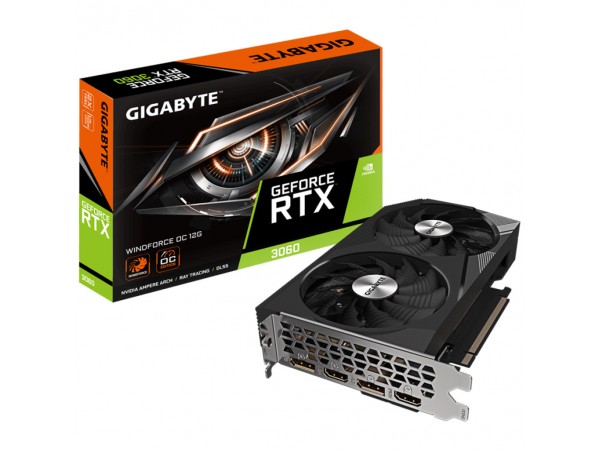 Grafična kartica nVidia RTX3060 GigaByte Windforce OC - 12GB GDDR6 (GV-N3060WF2OC-12GD 2.0)