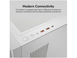Ohišje Cougar Uniface mesh MidiATX - bela ARGB