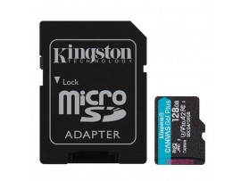 Spominska kartica microSDXC 128GB Kingston Canvas Select Plus 200MB/s/100MB/s U3 V30 UHS-I A2 +adapter (SDCG4/128GB)