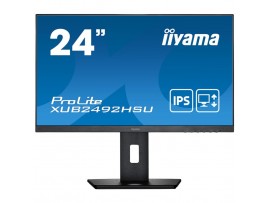 Monitor Iiyama 60,5 cm (23,8") XUB2492HSU-B5 1920x1080 75Hz IPS 4ms VGA HDMI DisplayPort 2xUSB Pivot Zvočniki  sRGB99% ProLite