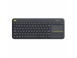 Tipkovnica brezžična Logitech K400 Plus | Slovenski nabor znakov črna + Touchpad (920-008385)