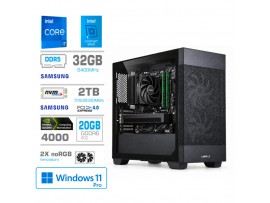 Računalnik MEGA MT S7X i7-14700KF/RTX4000/32GB-DDR5/2TB/750W/Win11Pro/črna