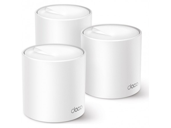 Usmerjevalnik brezžični mrežni sistem TP-Link WiFi6 802.11ax AX3000 3000Mbit/s MESH 3xLAN 2x notranja antena (Deco X50(3-pack))