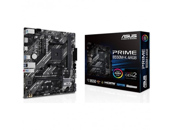 Osnovna plošča AM4 Asus B550M-K microATX 1xHDMI 2.1 1xDisplayPort 1.4